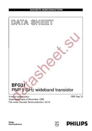 BFG31 T/R datasheet  